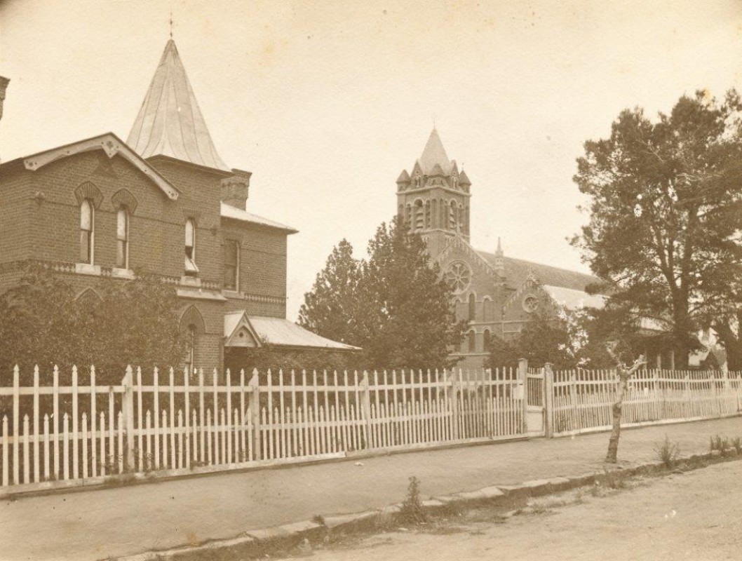 All Saint's Cathedral & Rectory - c1895 View