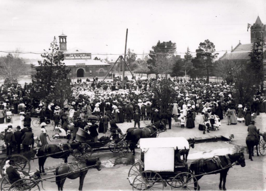 Laying of the Foundation Stone, South African Boer War Memorial - Empire Day 1909
