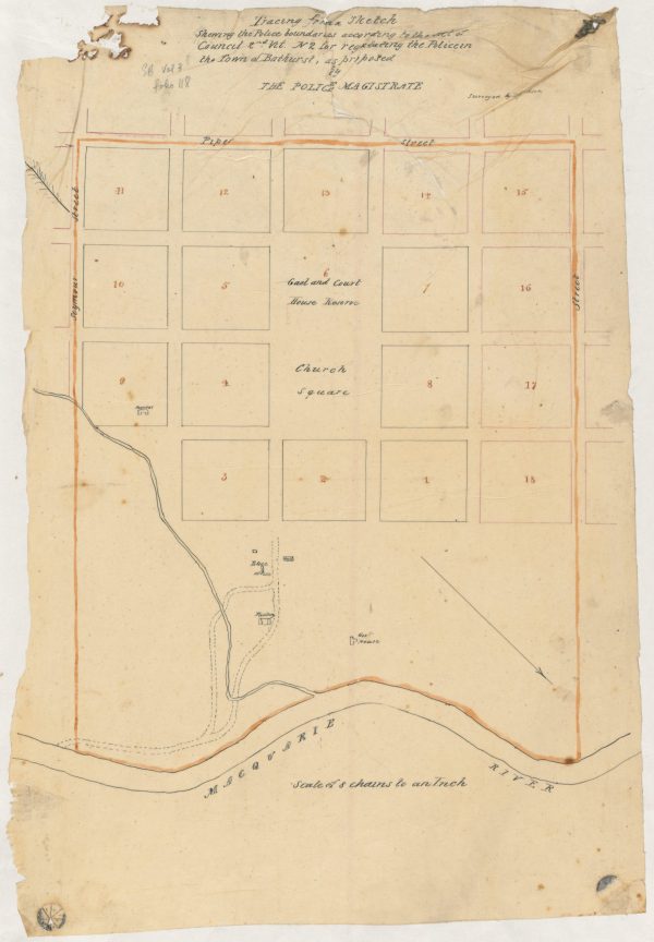 1838 - Bathurst Police boundaries